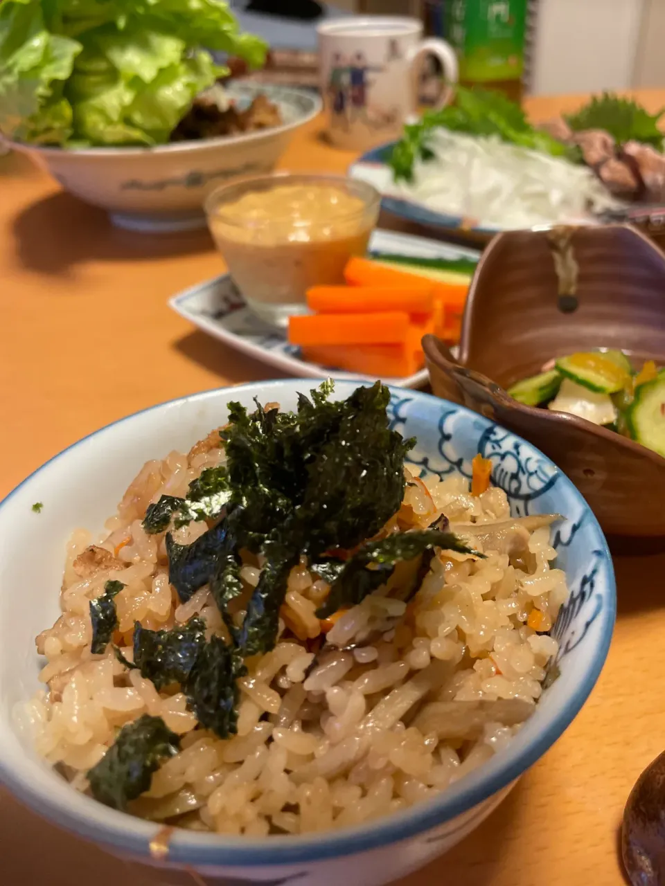 かしわ飯🍚今回は、九州醤油とあごだしで^^|Mikaだよさん