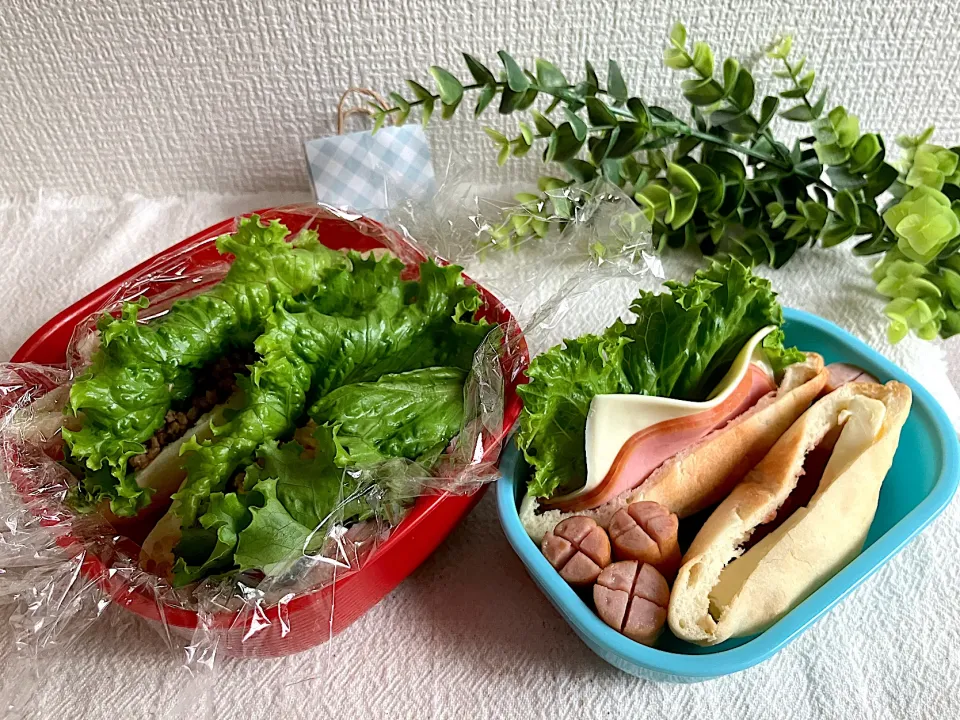 ＊ピタパンサンド🥙＊父と息子のお弁当🍱＊|＊抹茶＊さん