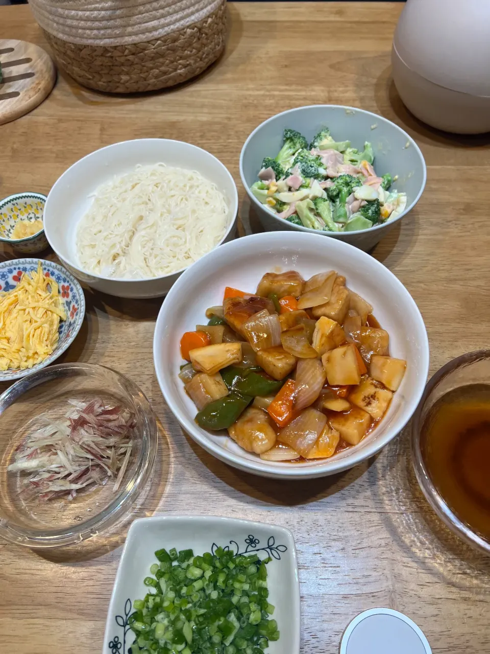 6.21夕飯😊夏はソーメン🙋‍♀️|よこぴさん