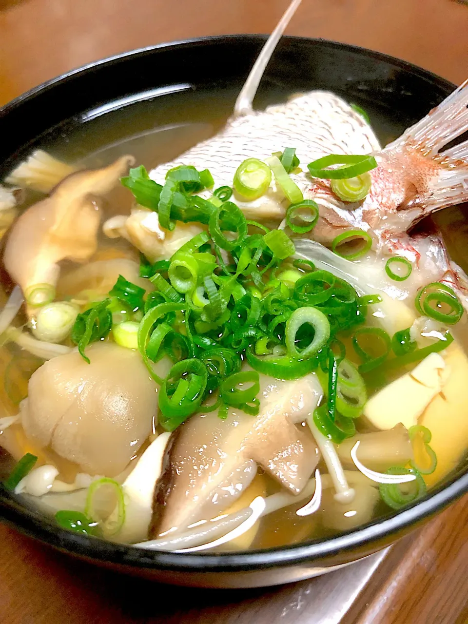 鯛とキノコのお吸いも|笑福さん