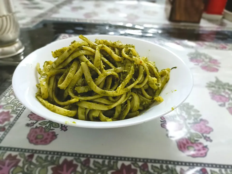 Pesto Spaghetti Homemade|Megha Jainさん