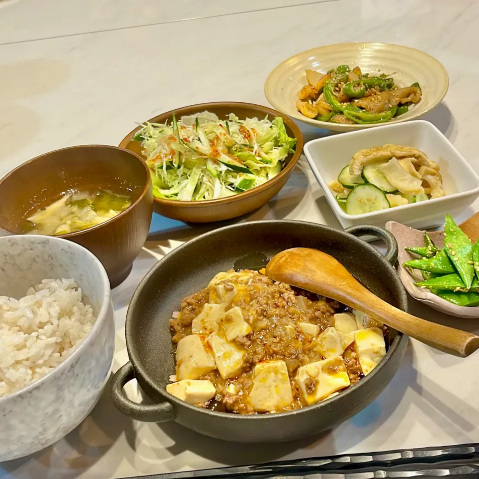 Snapdishの料理写真:麻婆豆腐。他。|ぎんさん