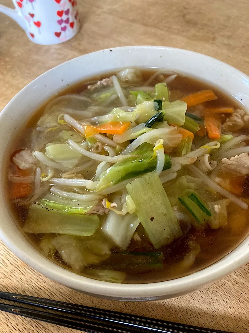 お家ご飯(餡かけ醤油ラーメン)|おおもりの星さん