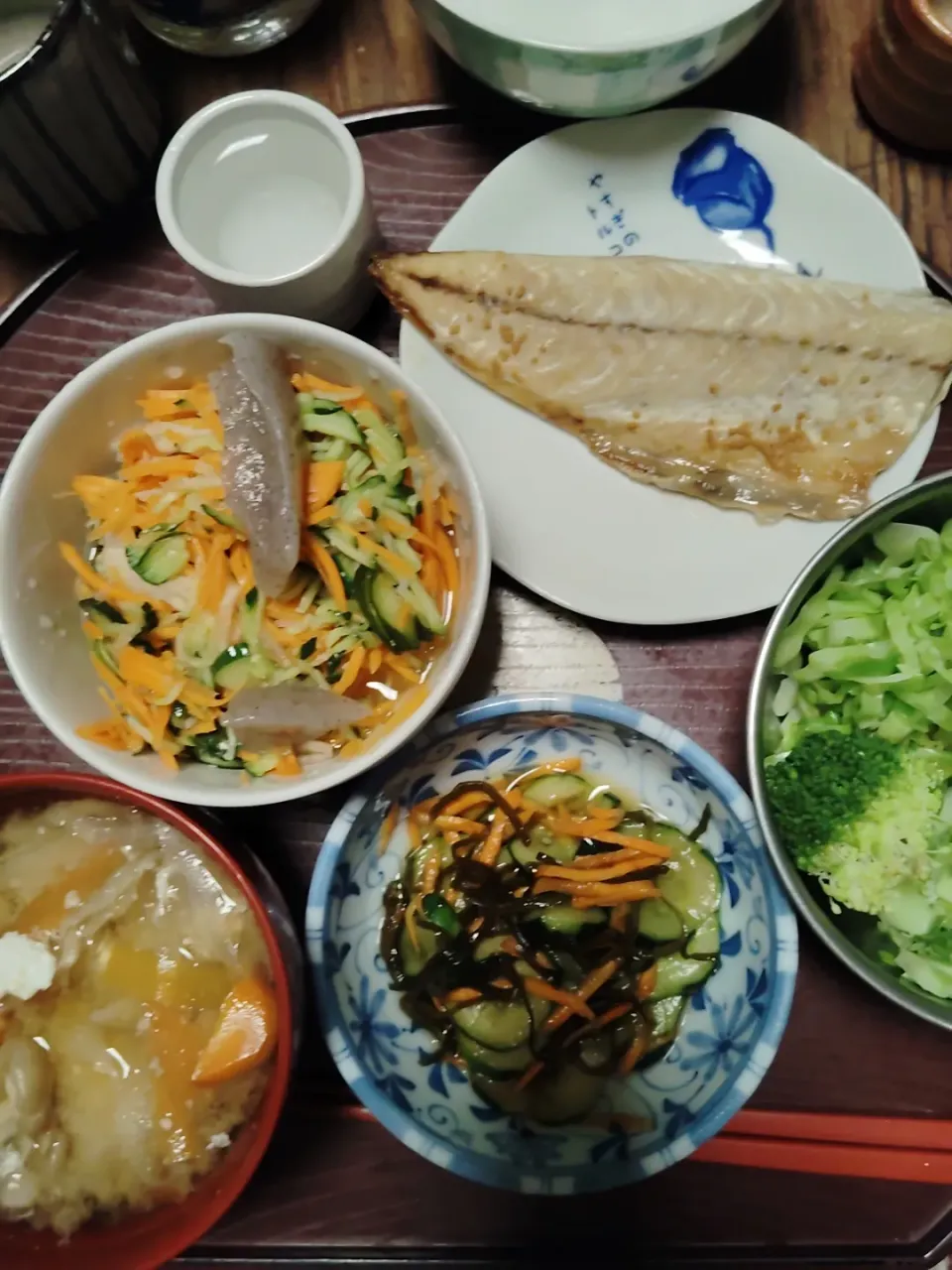 Snapdishの料理写真:サバつぶ味噌やきと|由紀子さん