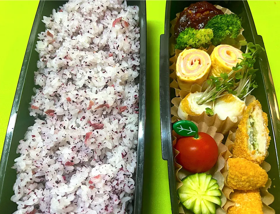 高1息子のお弁当6.24(月)☀️/☁️今週も頑張るぞー！|KCo🌈さん