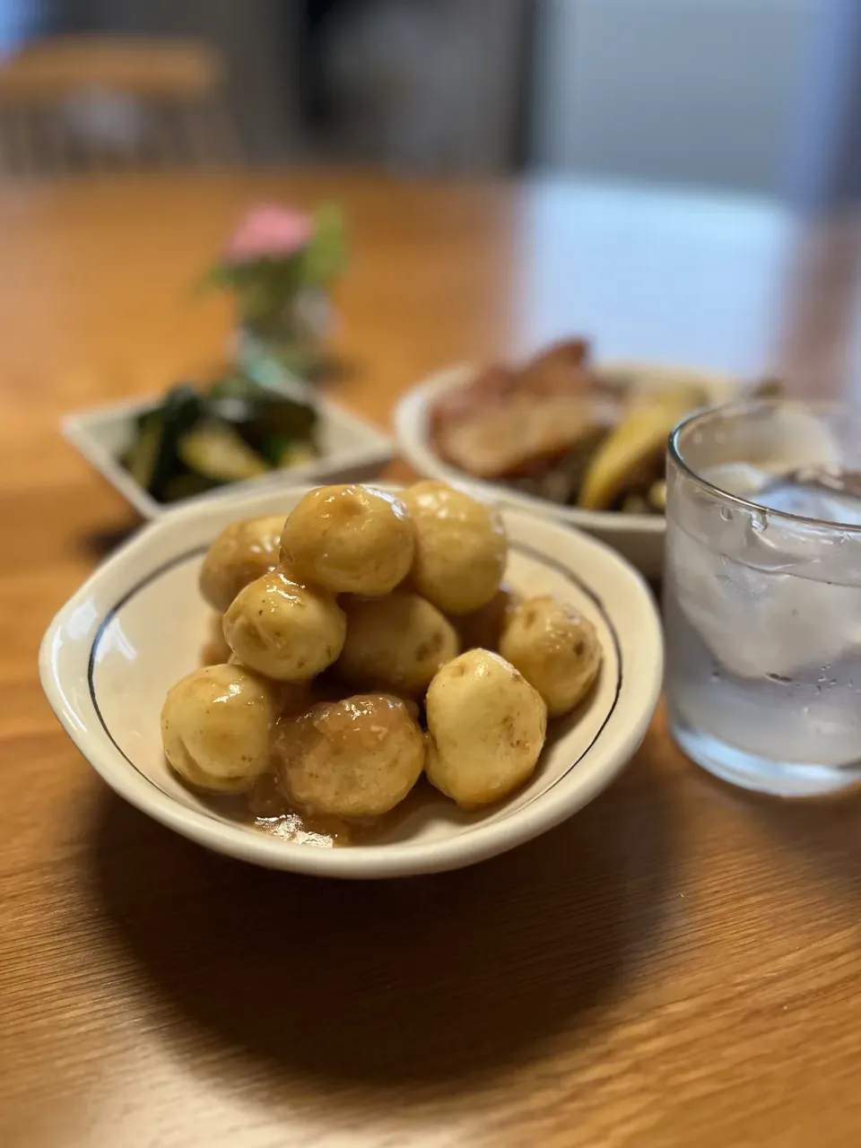 Snapdishの料理写真:6/23の夕食　新じゃがの味噌煮|yoneさん