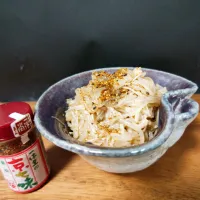 きつねさんの料理 白滝とえのきの麺つゆ炒め