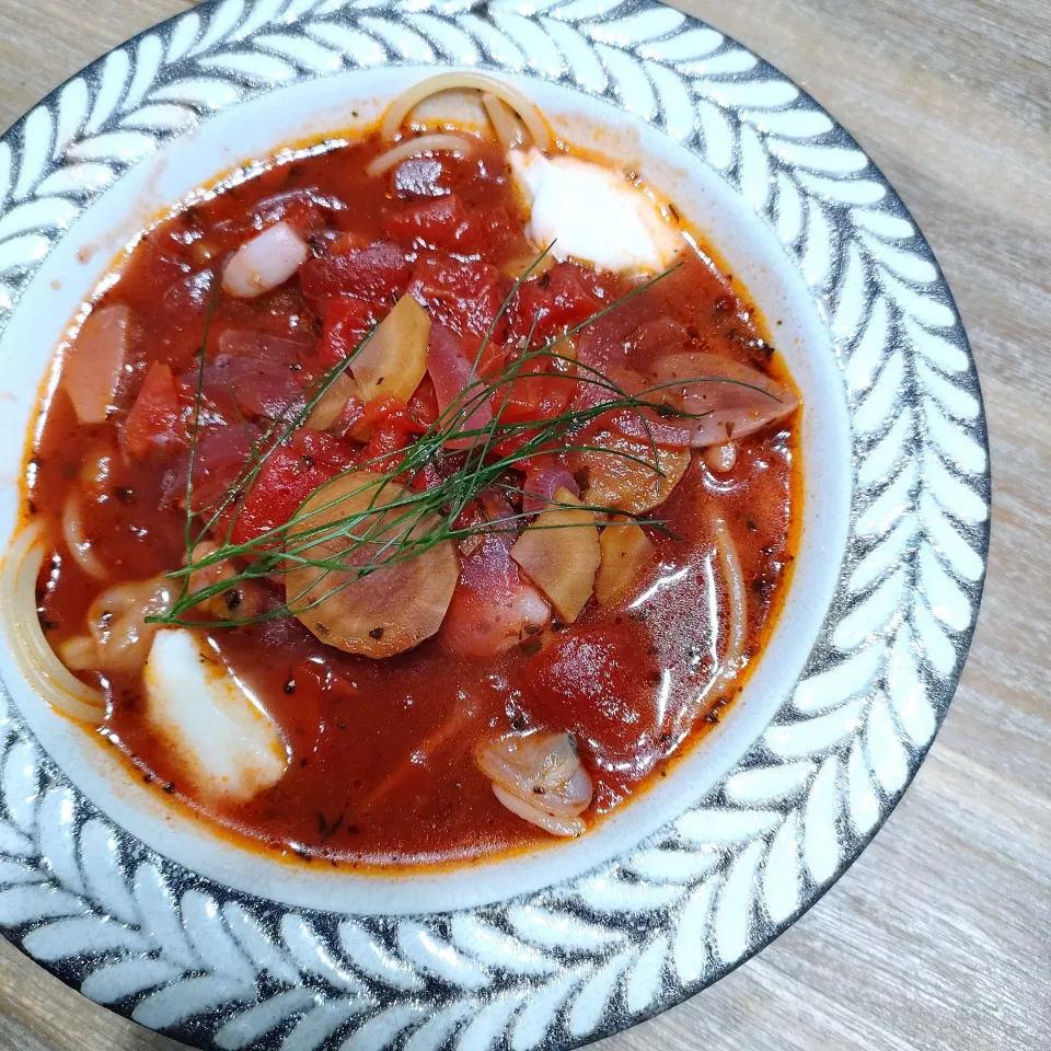 トマトスープパスタ🍅|ファンメイ🌺さん