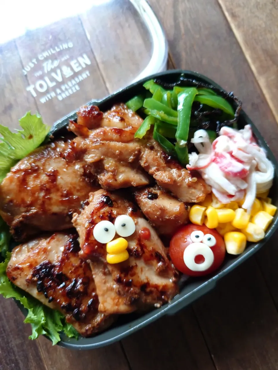 漢の…次女用🍱焦がし醤油の鶏焼肉弁当|ᵏᵒᵘさん