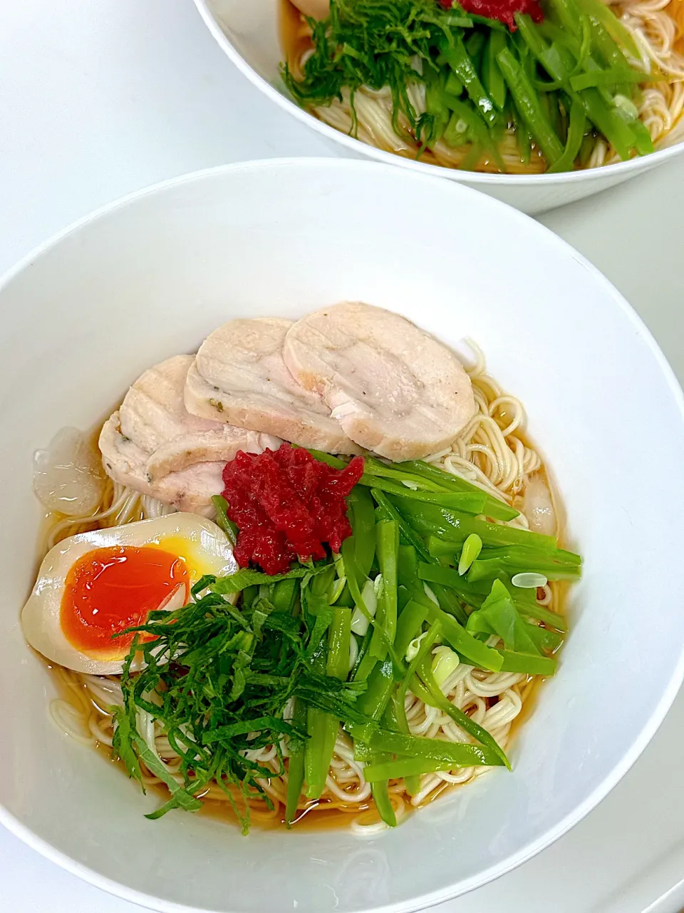 Snapdishの料理写真:梅入り素麺|miyuさん