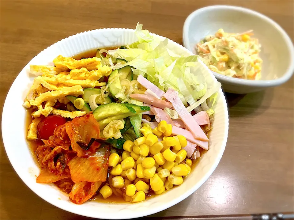 ぶっかけ半田素麺 & コールスロー|リフルシャッフルさん