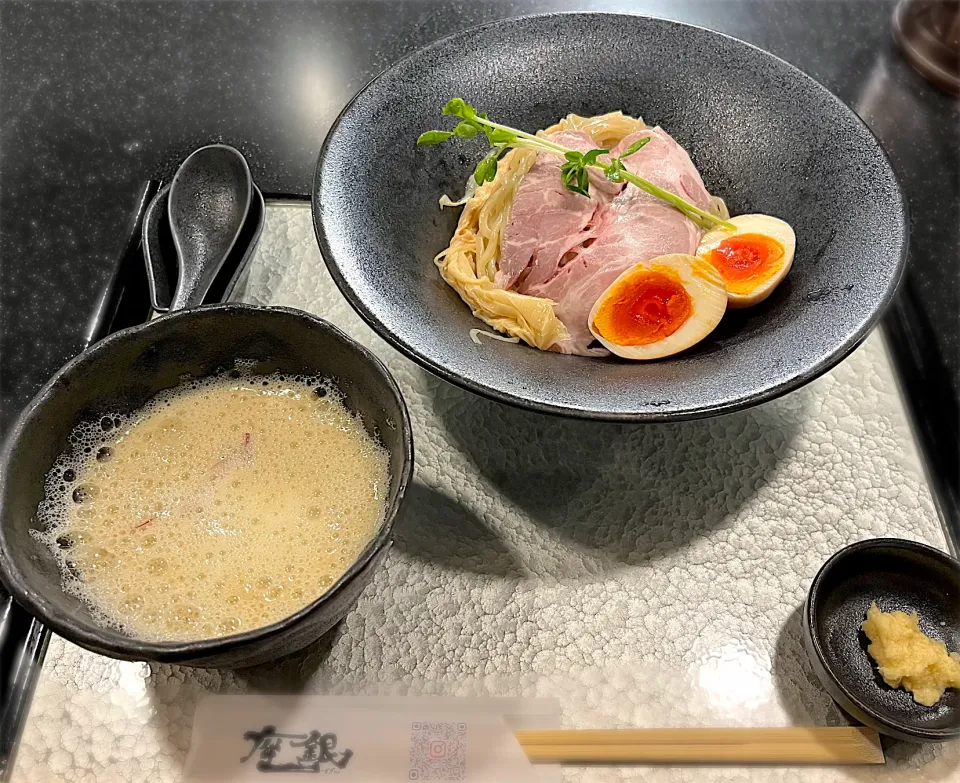 鶏つけsoba ＋燻製玉子🍜|toshi,I🍴さん