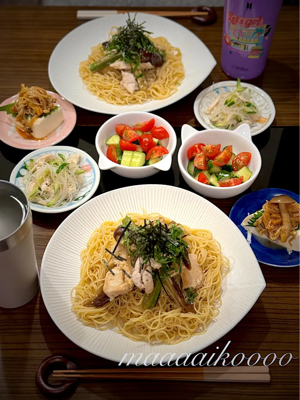 Snapdishの料理写真:冷たい麺が食べたくて🤤💓|マイコさん