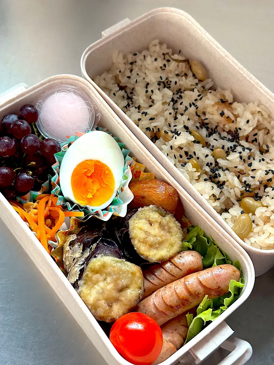 揚げ出しナス弁当|シロクマ🐻‍❄️さん