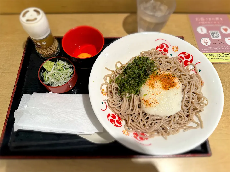 国産海苔の冷しとろろそば（麺2倍盛り）@いろり庵きらく|morimi32さん