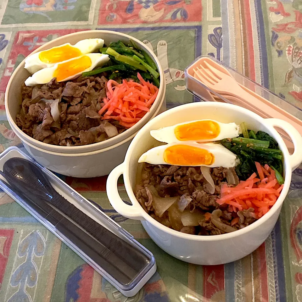 Snapdishの料理写真:久しぶりの牛丼弁当|Emiさん