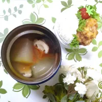 にゃんぺこさんの料理 梅雨の養生☔️～青瓜とトマトの薬膳スープ～