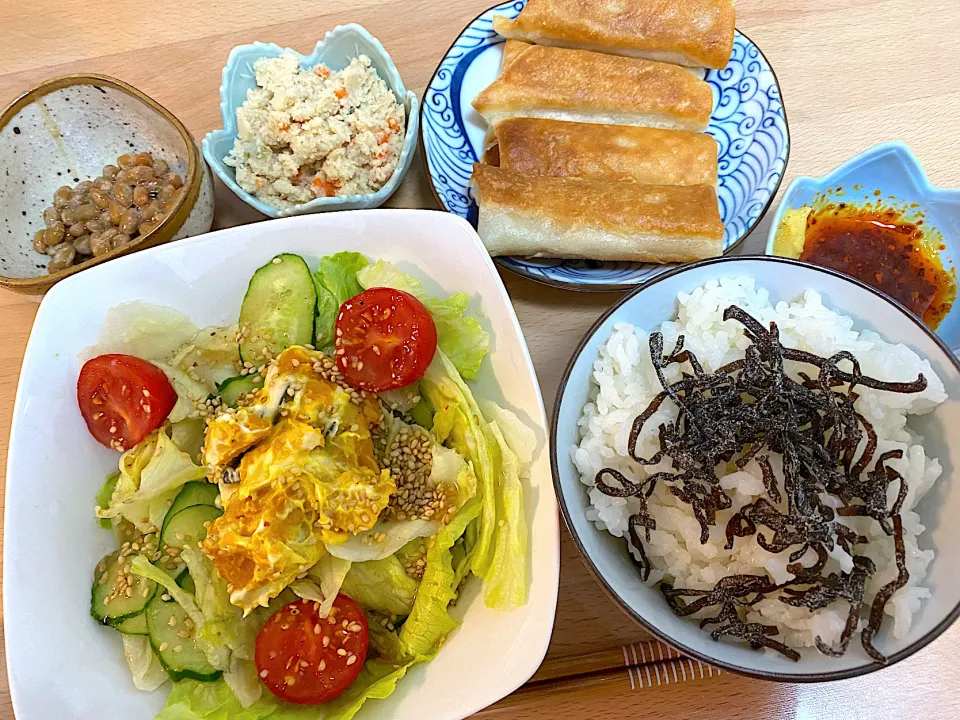 春巻き定食😋|かおちゃんさん