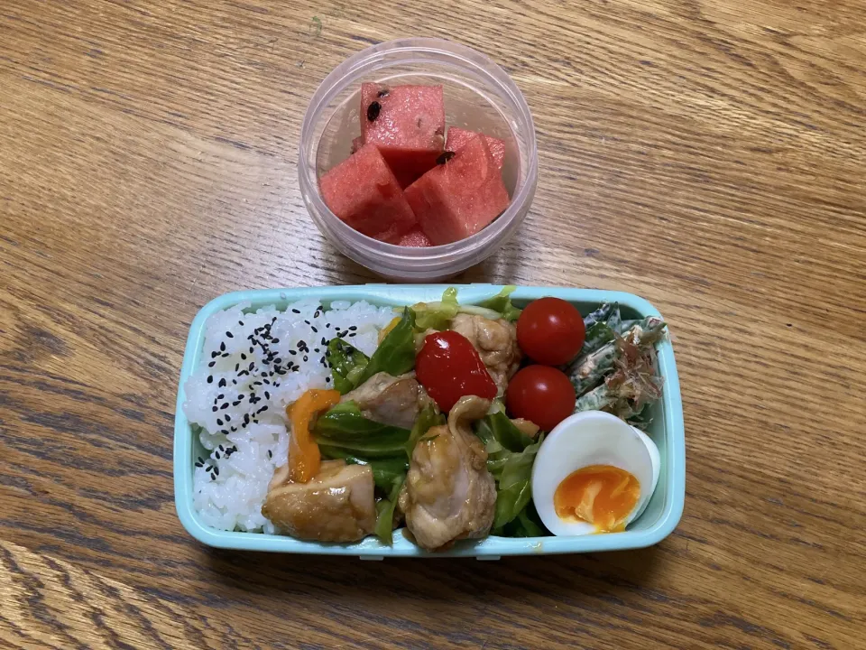 6/28 鶏キャベツのてりマヨ炒め弁当|ゆさん