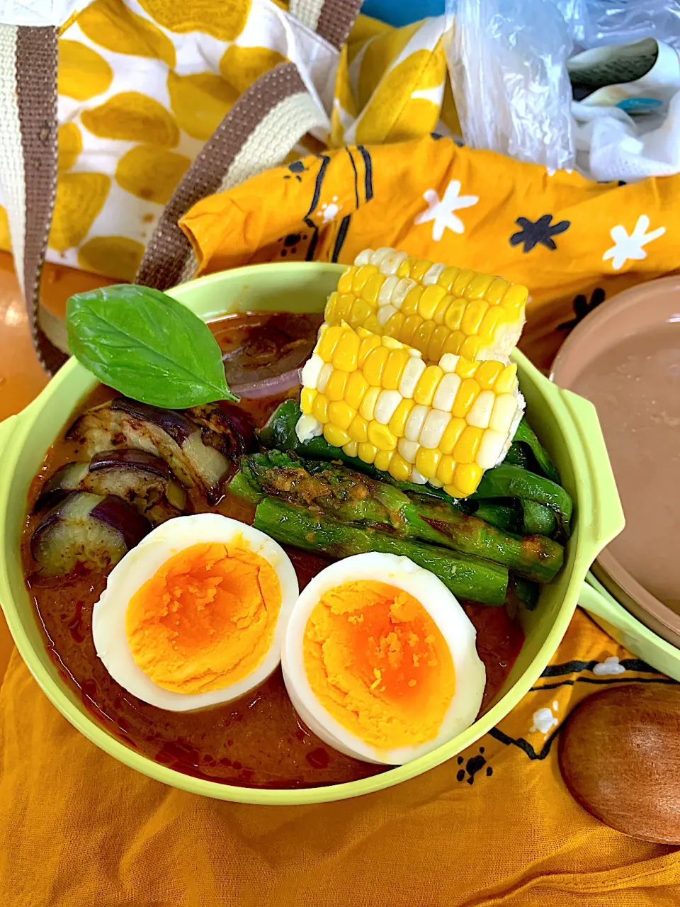 Snapdishの料理写真:野菜カレー弁当|satoeさん