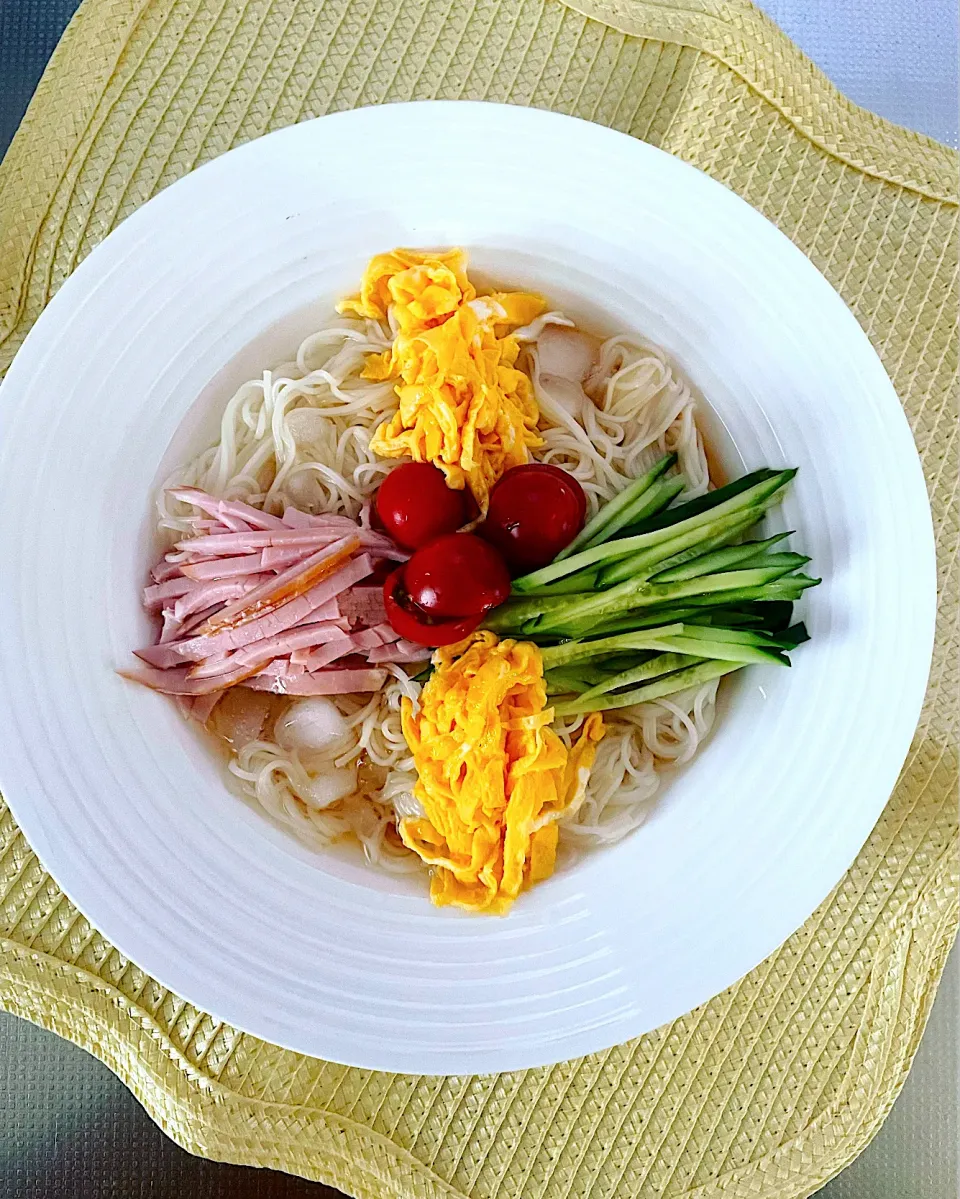 冷やし中華風そうめん|めんちゃんさん