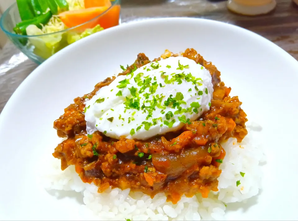 トマトジュースで濃厚キーマカレー|はるなつ母さん