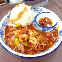 Snapdishの料理写真:タイ式臭豆海老ご飯Thai Style Sambal Stink Bean Prawn with Rice|Alexさん