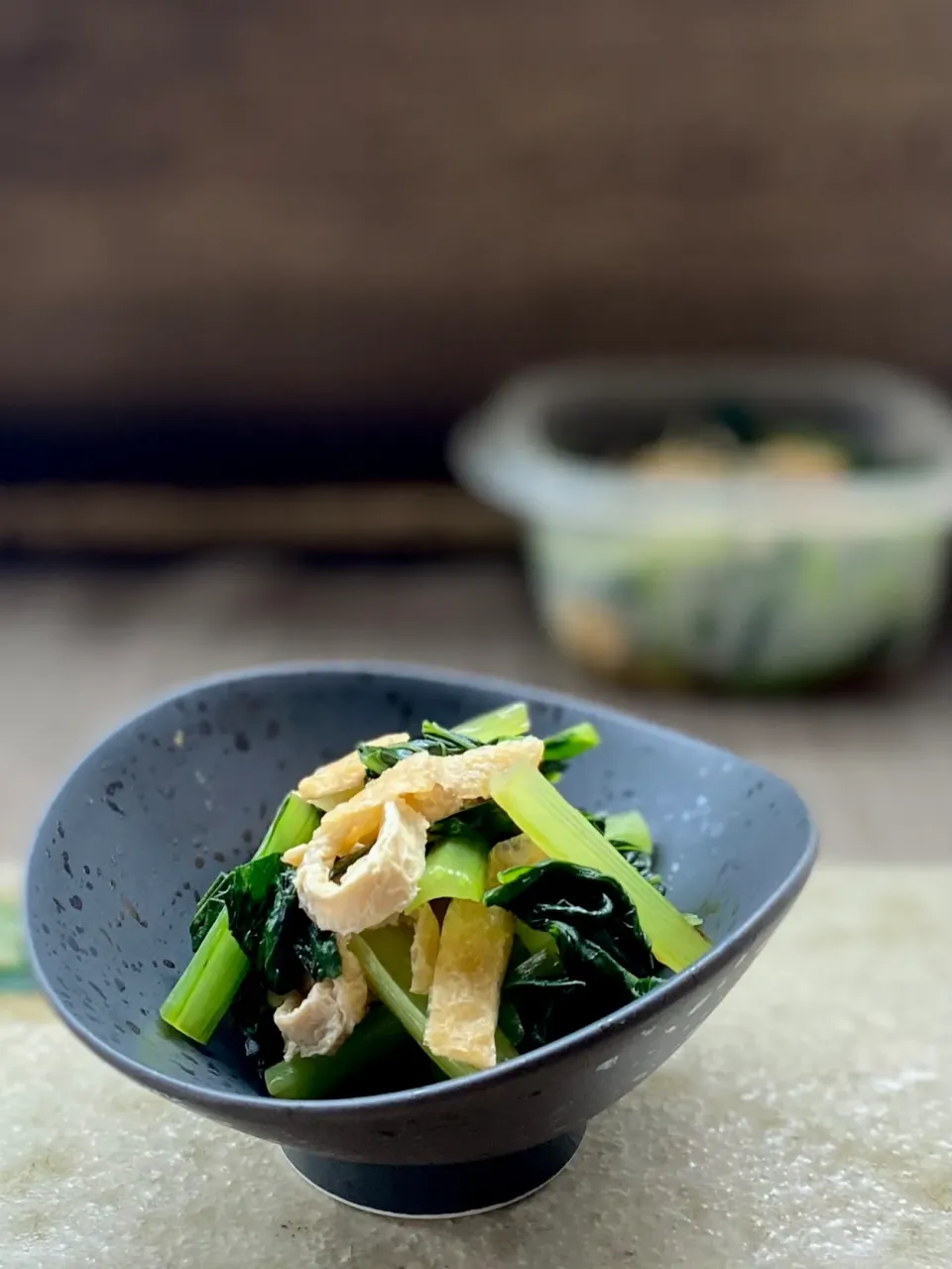 青菜と油揚げの煮物|けいこさん