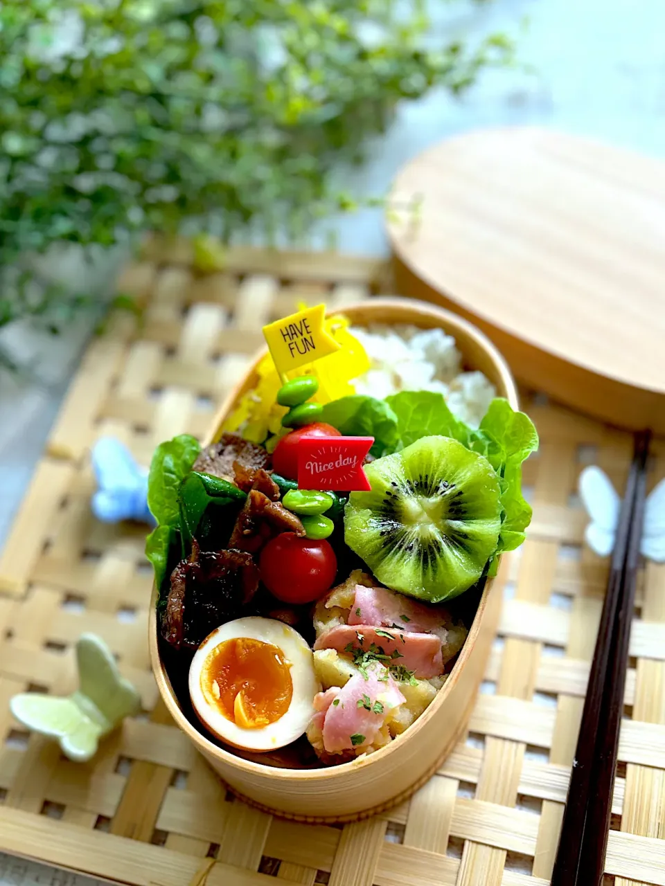 牛肉と舞茸の甘味噌炒め弁当|マーブルさん