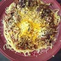 Spaghetti and Meatballs with fresh grated cheese|Michele Manuelさん