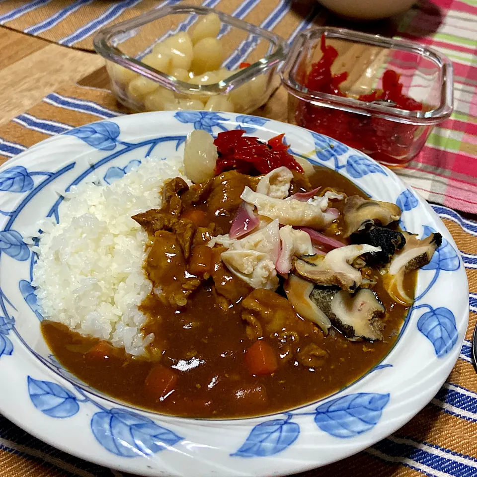 お夕飯　北寄貝つぶ貝カレー|renharuruさん