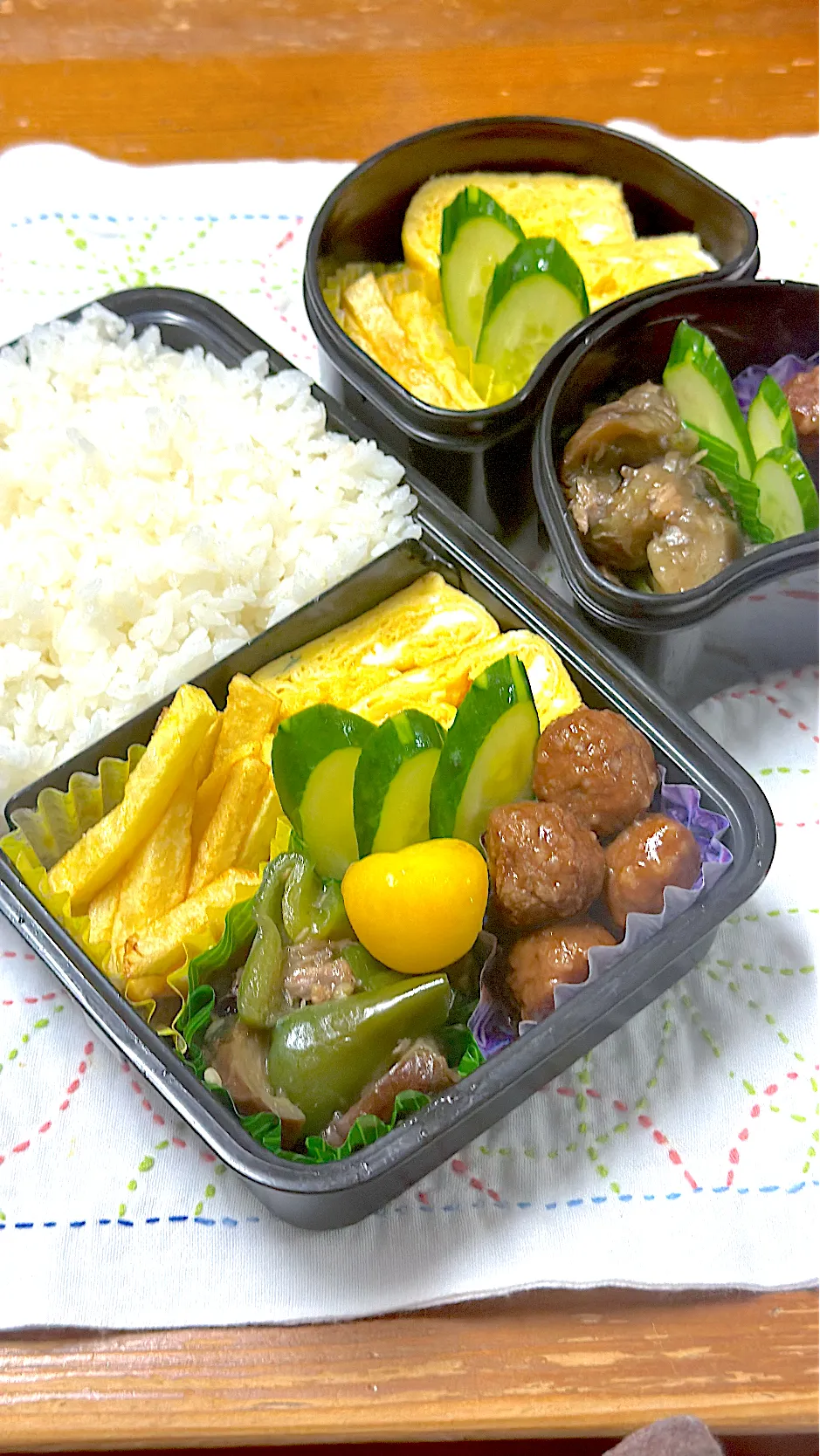 なすび炒め弁当|アッキーさん