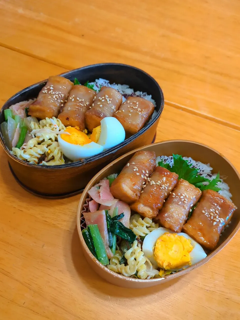 Snapdishの料理写真:厚揚げの肉巻き弁当|さやかさん