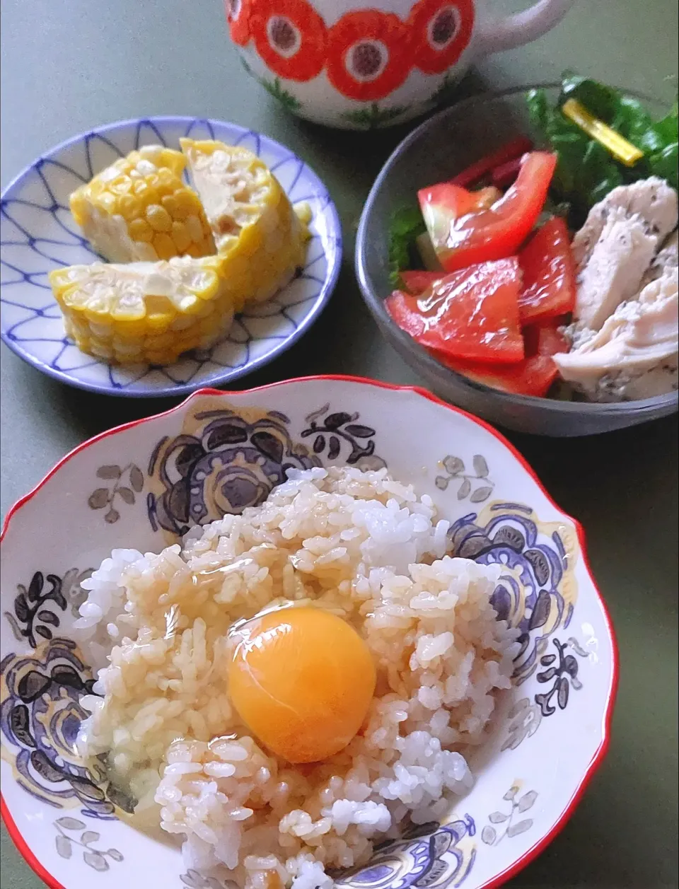 ニンニク醤油でたまごかけごはん|きつねさん