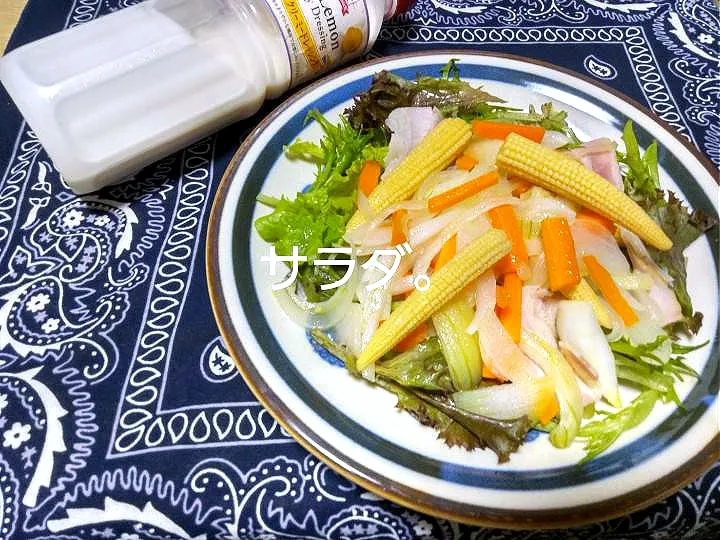 ヤングコーンのサラダ。食欲無い時食感が楽しめました！|りささん