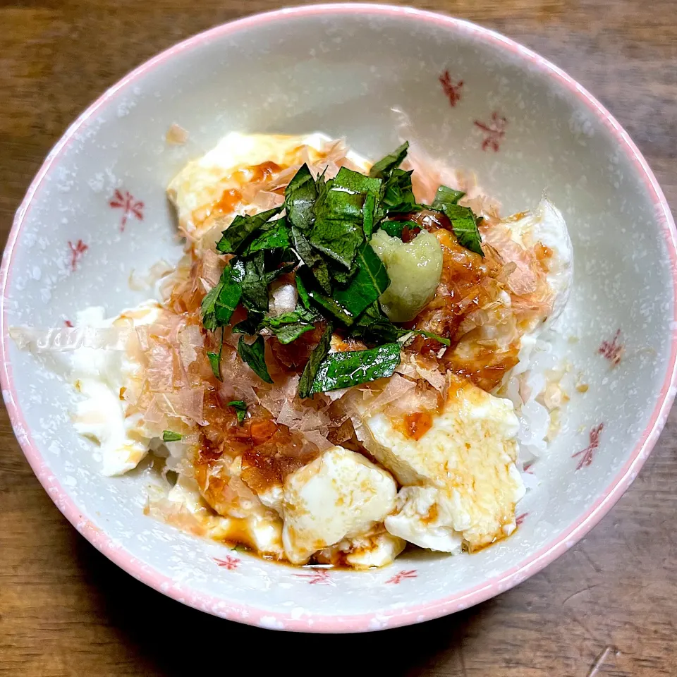 おぼろ豆腐のぶっかけ飯|ひだまり農園さん