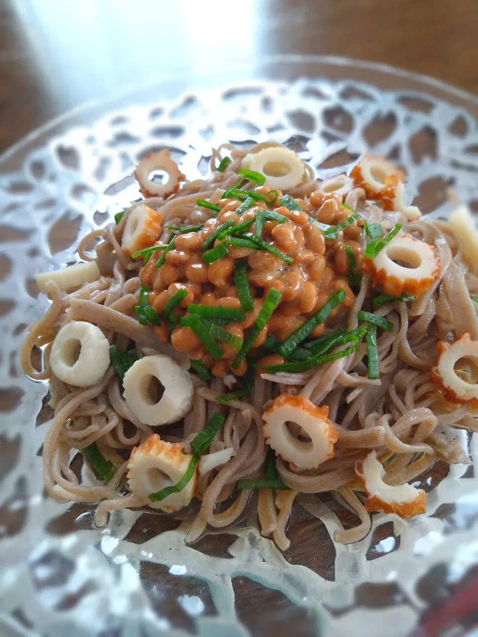 納豆ぶっかけ蕎麦|まめころさん