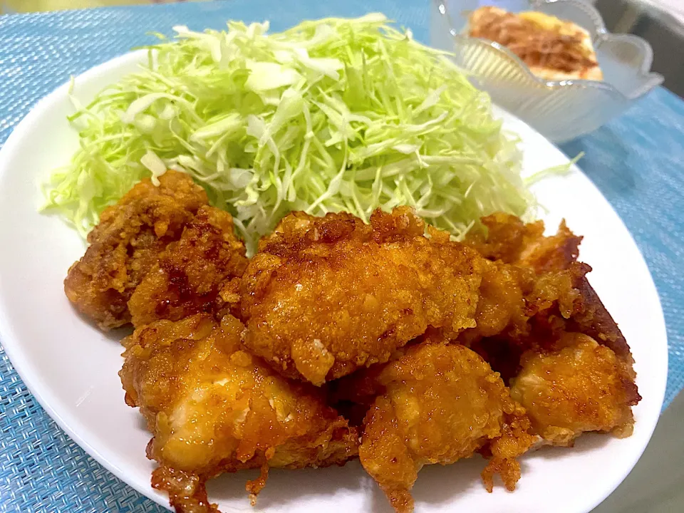 鶏むね肉のジューシー唐揚げ|単身赴任のっちさん