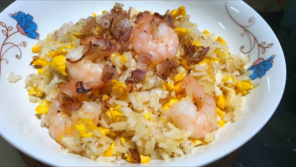 Shallots egg prawn fried rice 😍😋|🌷lynnlicious🌷さん