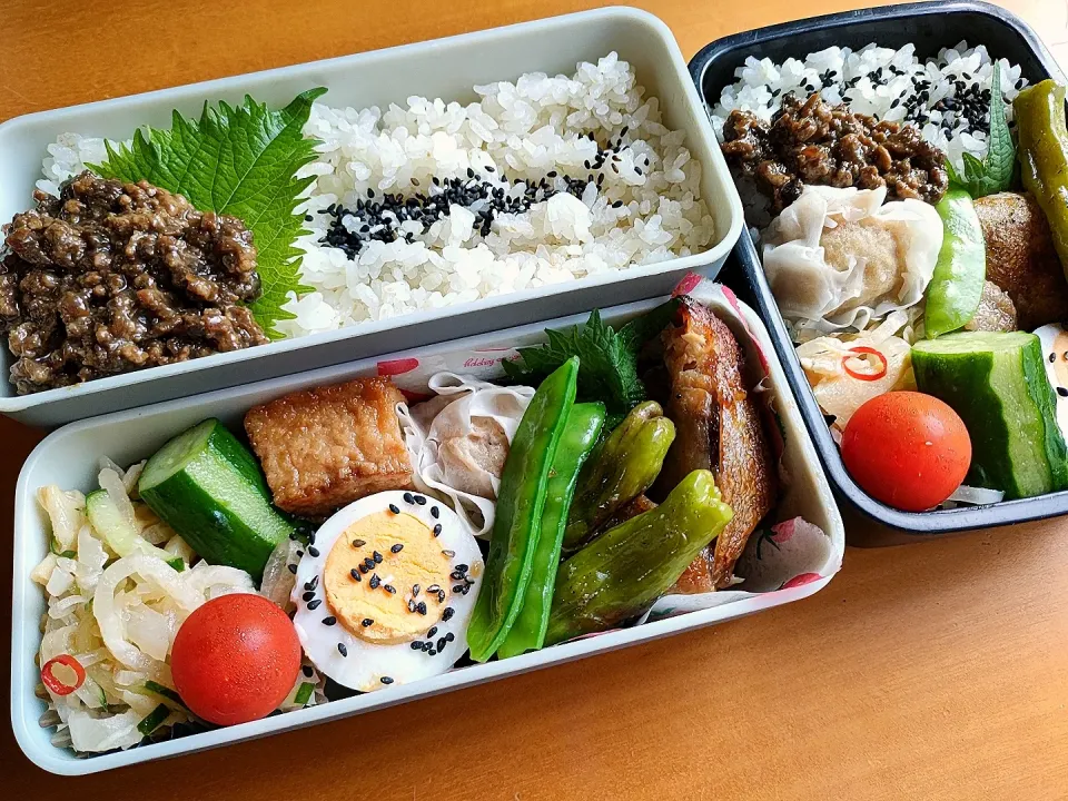 次男・私弁当|tamagomagomagoさん