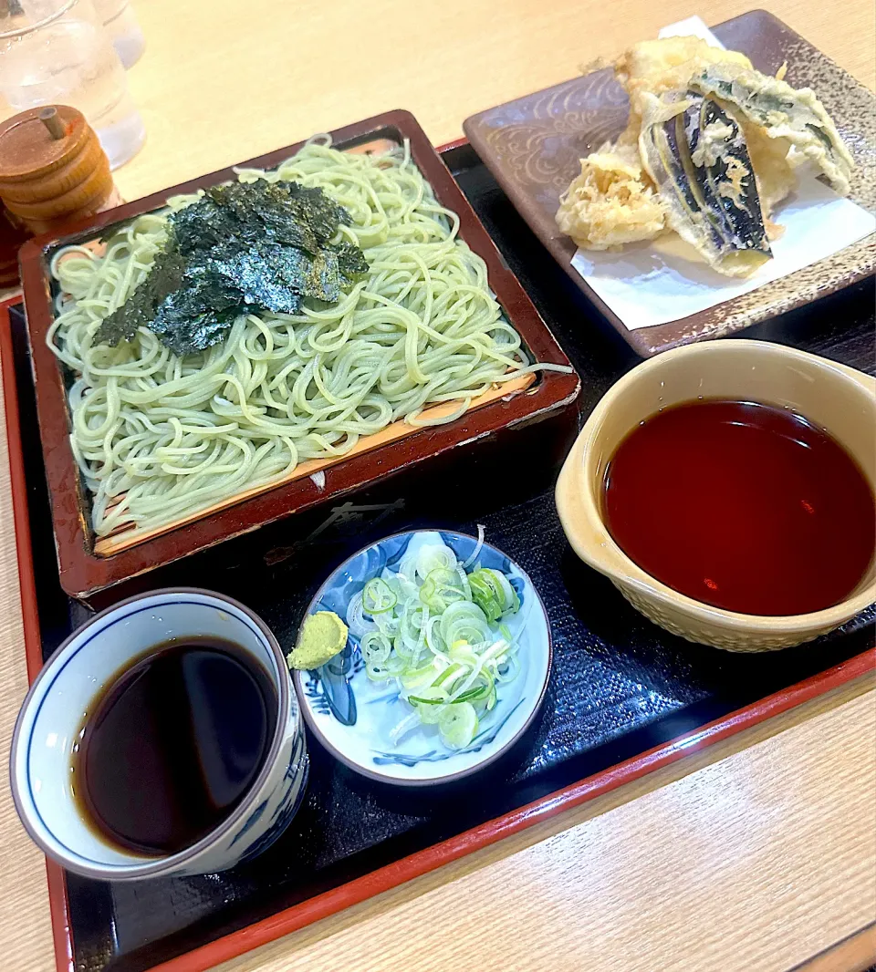 いつぞやの　天ざる蕎麦　天ぷらはサクサク|タマチャンフーズさん