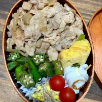 Snapdishの料理写真:豚の生姜焼き弁当|スイカ大好きさん