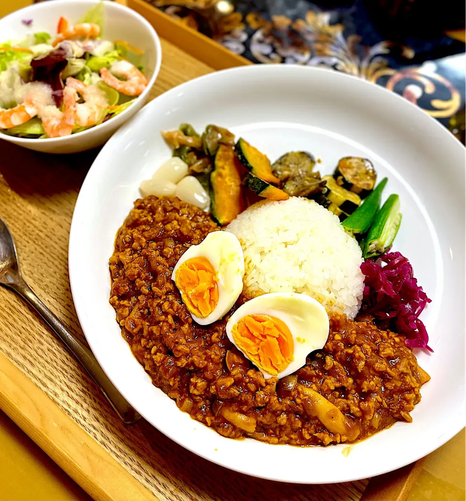 大豆ミートの夏野菜出汁カレー|sakieさん