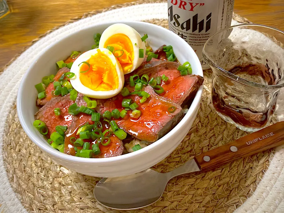 ローストビーフ丼|ヒヨリ飯さん