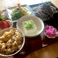 Snapdishの料理写真:天ざる御膳ランチ|taketakeさん