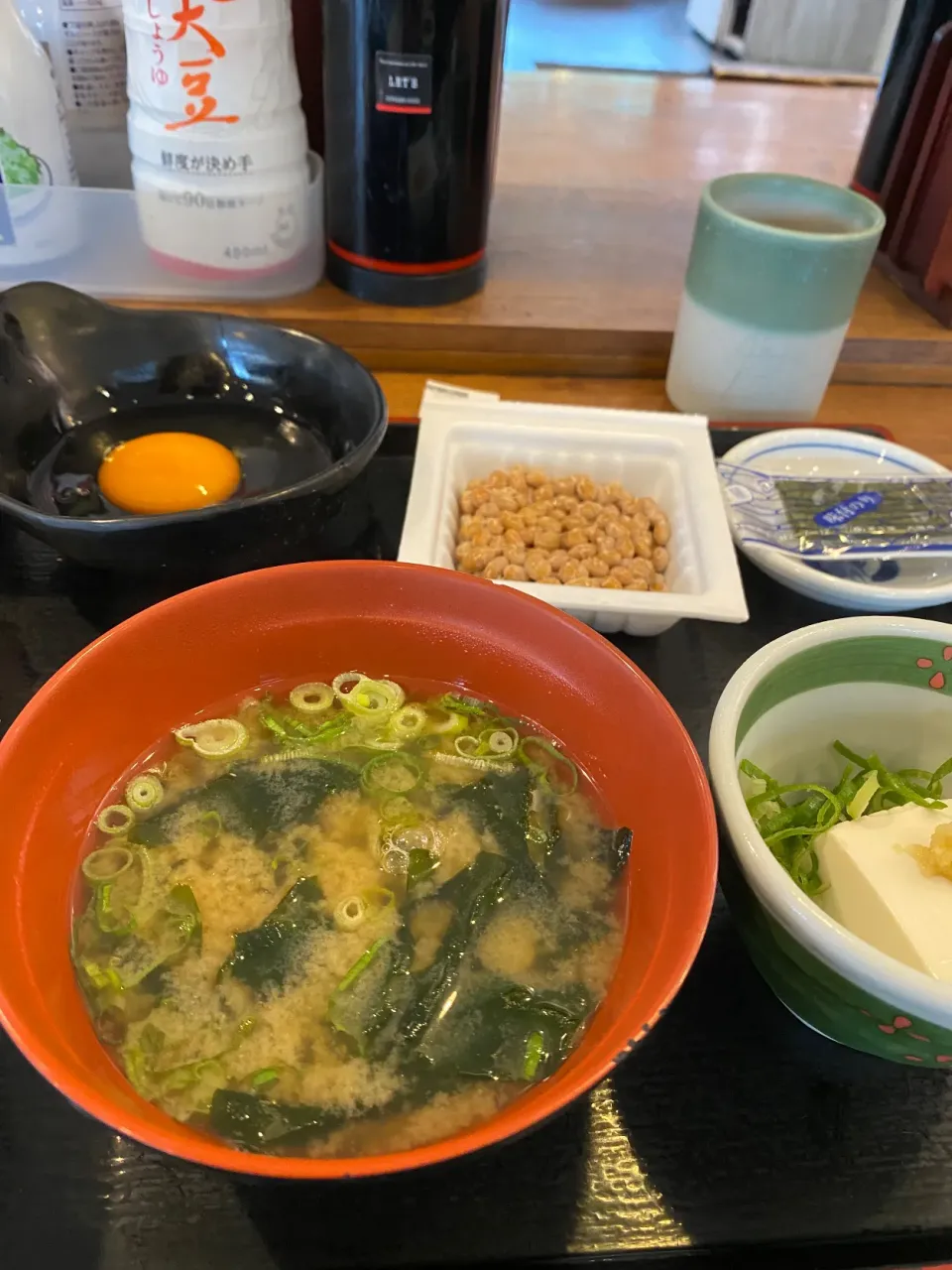 Snapdishの料理写真:大阪市生野区林寺街かどやの納豆TKG 朝食|タカちゃんさん