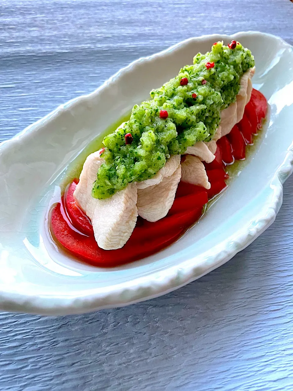 水晶鶏胡瓜ドレッシングで🥒|サミカさん