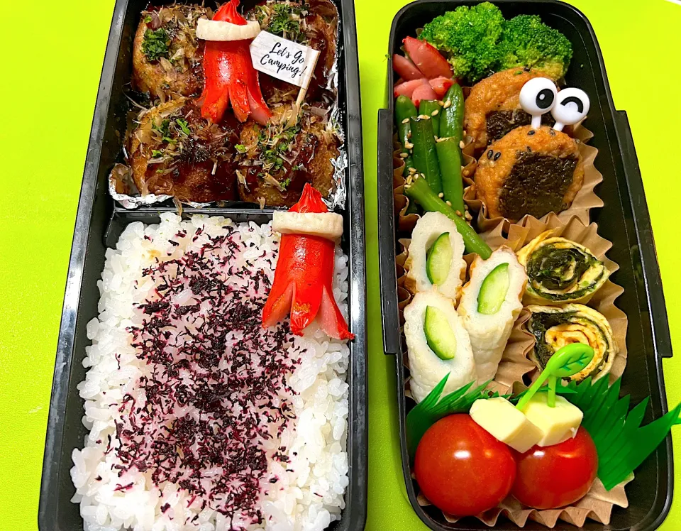 高1息子のお弁当🌈7/5(金)☀️初たこ焼き弁当|KCo🌈さん