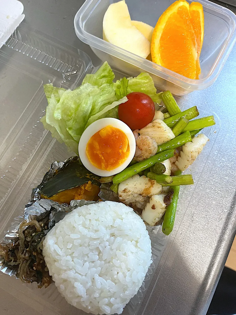 海老アスパラ炒め弁当|カリィさん