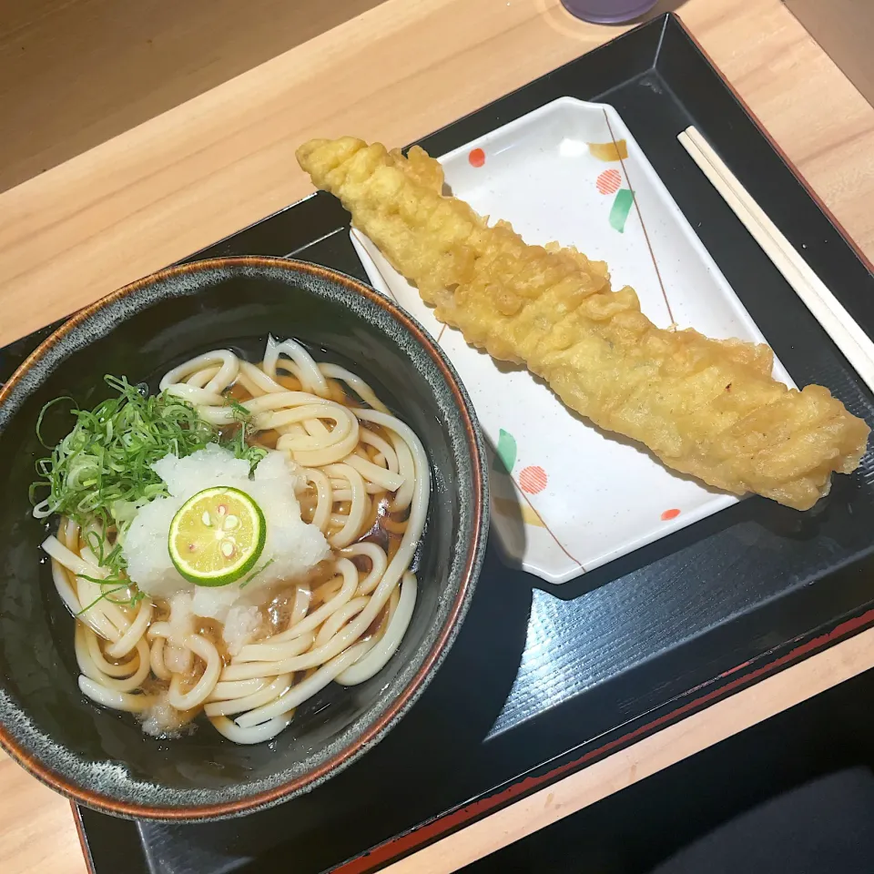 すだちおろしうどん w/ あなご天|T. Wonderさん